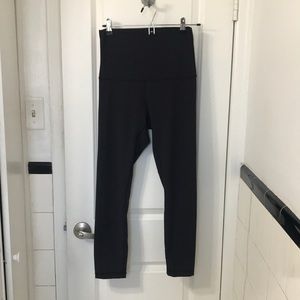 Extra high rise black lululemon tights